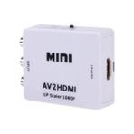 Boblov Rca Tos Lale Av To HDMI Çevirici Dönüştürücü Görüntü Ses Çevirici Av To HDMI Rca Composit Audio Video HDMI Rca'dan HDMI