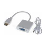 Boblov Sesli HDMI To VGA Kablo Çevirici Dönüştürücü HDMI VGA + Audio Dönüştürücü HDMI In VGA Out