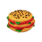 Bobo 8 cm Hamburger Figürlü Sesli Köpek Oyuncağı