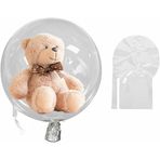 BOBO Balon Çift Ağızlı 30 İnç (76 cm) Dev Şeffaf Esnek - Pera Balon (10'lu Paket)