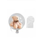 BOBO Balon Çift Ağızlı 30 İnç (76 cm) Dev Şeffaf Esnek - Pera Balon (50'li Paket)