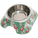 Bobo BO-3138H Melamin A5 150 ml Flamingo Köpek Mama Ve Su Kabı