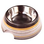 Bobo BO-3139G A5 150 ml Kahve Köpek Mama Ve Su Kabı