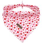 Bobo Rainbow Köpek Bandana-1 ADET Kırmızı Kalp Baskı Köpek Bandanaları Sevgililer Günü Bandanalar Tatil Bandanalar Önlükler Eşarp Kare Yumuşak Köpek Fular Pet Bandanalar Küçük Orta Büyük Köpekler için