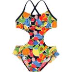 Boboli Meyve Desenli Çok Renkli Kız Çocuk Mayo