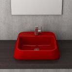 Bocchi 1005-019-0125 Firenze Parlak Kırmızı Çanak Lavabo