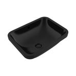 Bocchi 1006-005-0125 Scala 55 cm Tezgahaltı Parlak Siyah Lavabo