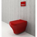 Bocchi 1006-019-0125 Scala Parlak Kırmızı 55 cm Tezgah Altı Lavabo