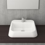 Bocchi 1074-001-0126 Parlak Beyaz Firenze Batarya Banklı Çanak Lavabo