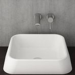 Bocchi 1074-005-0126 42 cm Parlak Siyah Firenze Batarya Banklı Çanak Lavabo
