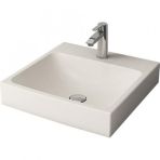 Bocchi 1076-014-0126 Scala 48x48 cm Parlak Bisküvi Tezgah Üstü Lavabo