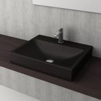 Bocchi 1077-004-0126 Scala 60x48 cm Mat Siyah Tezgahüstü Lavabo