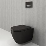 Bocchi 1295-004-0128 Mat Siyah Venezia Rimless Kanalsız Asma Klozet