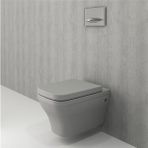 Bocchi 1304-006-0128 Firenze Rimless Asma Klozet ve Kapağı Mat Gri