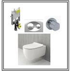 Bocchi 1416-001-0128 Kampanya Rimless V-Tondo Asma Klozet Set