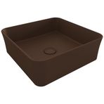 Bocchi 1477-025-0125 Kare 38 cm Mat Kahve Çanak Lavabo