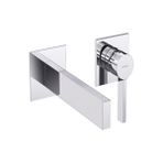 Bocchı Bocchi Cube Tek Kumandalı Çift Delikli Ankastre Lavabo Bataryası - 1015-0044- - Krom