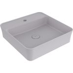 Bocchı Bocchi Sottile Slim Line Batarya Bankli Kare Lavabo 45X45CM. Mat Gri - 1598-006-0126 - Beyaz