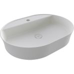 Bocchı Bocchi Sottile Slim Line Batarya Bankli Oval Lavabo 60X45CM. Mat Beyaz - 1600-002-0126
