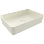 Bocchı Bocchi Sottile Slim Line Tezgah Üstü Dikdörtgen 55X38CM. Lavabo - Parlak Bisküvi - 1476-014-0125 - Beyaz
