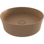 Bocchı Bocchi Sottile Slim Line Tezgah Üstü Yuvarlak 38CM. Lavabo - Mat Kaşmir - 1478-011-0125 - Beyaz