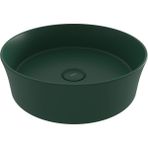 Bocchı Bocchi Sottile Slim Line Tezgah Üstü Yuvarlak 38CM. Lavabo - Mat Yeşil - 1478-027-0125 - Beyaz