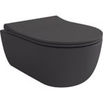 Bocchı Bocchi V-Tondo Rimless Asma Klozet - Mat Antrasit - 1417-020-0128 - Beyaz