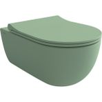 Bocchı Bocchi V-Tondo Rimless Asma Klozet - Mat Mint Yeşil - 1416-033-0128 - Beyaz