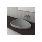 Bocchi Etna 58 cm Tezgah Üstü Monoblok Mat Gri Lavabo