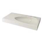 Bocchi Etna 90 cm Etajerli Parlak Bisküvi Lavabo