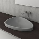 Bocchi Etna Mat Gri 58 cm Tezgah Üstü Lavabo