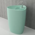 Bocchi Etna Monoblok 58 cm Batarya Banklı Mat Mint Yeşil Lavabo