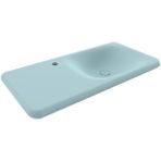 Bocchi Fenice 90 cm Etajerli Mat Buz Mavisi Lavabo