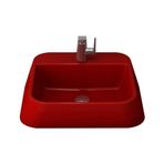 Bocchi Firenze Çanak 50 cm Parlak Kırmızı Lavabo