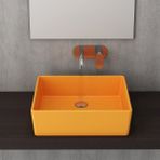 Bocchi Firenze Çanak 50 cm Parlak Mandalina Sarısı Lavabo