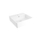 Bocchi Milano 1216-062-0126 Batarya Banklı Lavabo 50 Cm Parlak Beyaz
