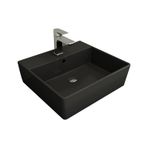 Bocchi Milano 50 cm Çanak Batarya Delikli Mat Antrasit Lavabo