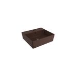 Bocchi Milano 50 cm Çanak Batarya Delikli Mat Kahve Lavabo