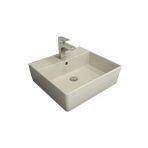 Bocchi Milano 50 cm Çanak Batarya Delikli Parlak Bisküvi Lavabo