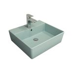 Bocchi Milano 50 cm Çanak Mat Buz Mavisi Lavabo