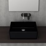 Bocchi Milano 50 cm Çanak Parlak Siyah Lavabo