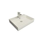 Bocchi Milano 60 cm Çanak Parlak Beyaz Lavabo