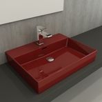 Bocchi Milano 60 cm Çanak Parlak Kırmızı Lavabo