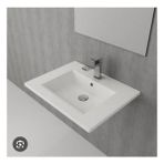 Bocchi Milano Etajerli Lavabo 60 cm Beyaz - Çok Renkli