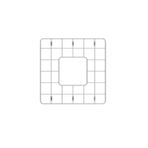 Bocchi Paslanmaz Çelik Tel Izgara 46 cm - 2300-0009