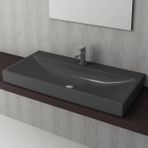 Bocchi Scala 100 cm Mat Antrasit Tezgah Üstü Lavabo