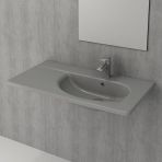 Bocchi Taormina Arch 86 cm Etajerli Mat Gri Lavabo