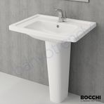 Bocchi Taormina Pro 65 cm Etajerli Parlak Beyaz Lavabo