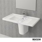 Bocchi Taormina Pro 85 cm Etajerli Parlak Beyaz Lavabo