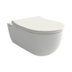 Bocchi V-Tondo Rimless Mat Beyaz Gizli Taharet Girişli Asma Klozet